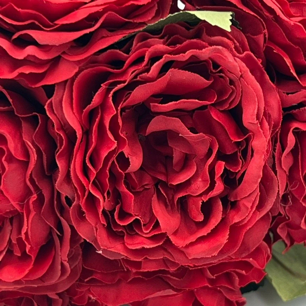 Peony Bouquet Unisex OS Red Brand New Faux Silk Floral Arrangement